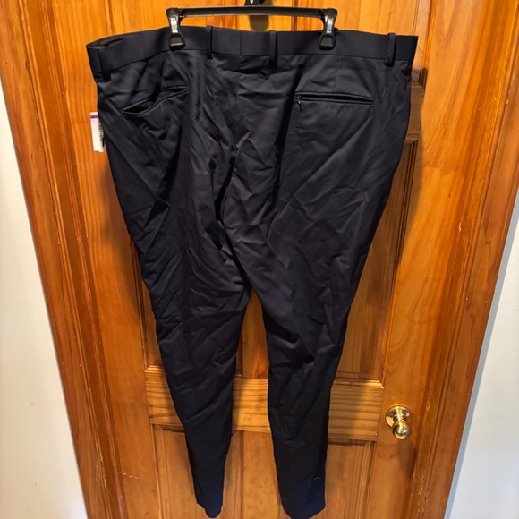 Nordstrom Men's Tech Smart Trim Fit Dress Pants in Navy - Picture 3 of 6
